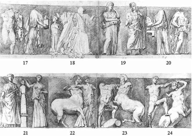 CarreyDwgsSMetopesParthenon17-24